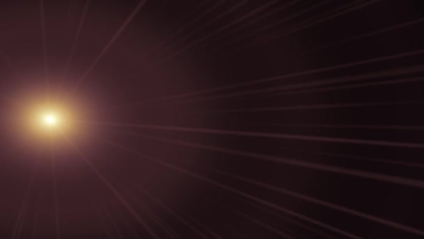 Feux latéraux verticaux mobiles lentille optique fusées éclairantes brillant bokeh animation fond d'art - nouvelle qualité lumière naturelle lampe rayons effet dynamique coloré lumineux séquences vidéo — Video