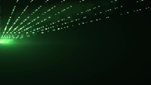 Függőleges oldalán mozgó lézer fény optikai lencse trapéznadrág fényes bokeh animáció művészeti háttér - új minőségű természetes világítás lámpa sugarak hatása dinamikus színes világos videofelvétel — Stock videók