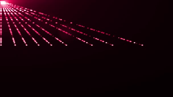 Diagonal lado em movimento luzes laser lente óptica chama bokeh brilhante animação arte fundo - nova qualidade natural iluminação lâmpada raios efeito dinâmico colorido brilhante vídeo footage — Vídeo de Stock