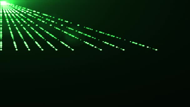 Lato diagonale movimento laser luci ottiche brillamenti lente brillante bokeh animazione arte sfondo - nuova qualità naturale illuminazione lampada raggi effetto dinamico colorato video luminoso — Video Stock