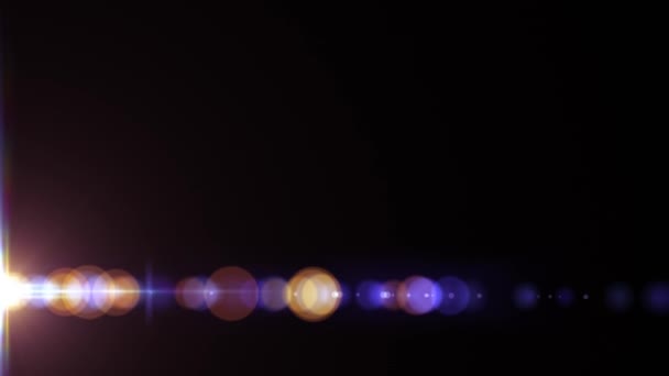 Pionowy bok przenoszenie światła optyczny flary bokeh błyszczący animacji sztuka tło - nowej jakości naturalne oświetlenie lampy promieni efekt dynamiczny kolorowe jasne materiały wideo — Wideo stockowe