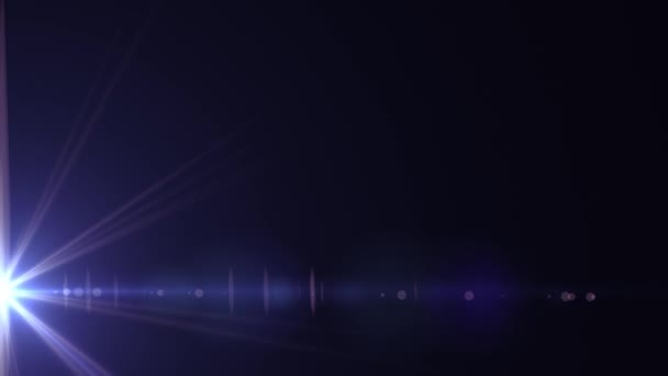 Verticale zijde bewegende lichten optische lens flares glanzende bokeh animatie kunst achtergrond - nieuwe kwaliteit natuurlijke verlichting lamp stralen effect dynamische kleurrijke heldere videobeelden — Stockvideo