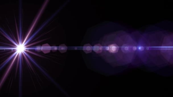 수평 이동 조명 광학 렌즈 플레어 반짝 bokeh 애니메이션 아트 배경-새로운 품질 자연 조명 램프 광선 효과 동적 다채로운 밝은 영상 — 비디오