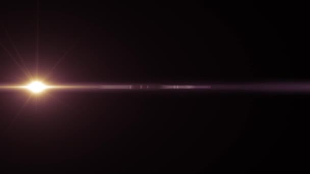 Poziome ruchome światła optyczny flary bokeh błyszczący animacji sztuka tło - nowej jakości naturalne oświetlenie lampy promieni efekt dynamiczny kolorowe jasne materiały wideo — Wideo stockowe