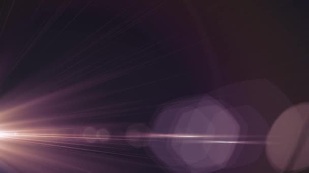 Luzes móveis laterais verticais lente óptica chama bokeh brilhante animação arte fundo nova qualidade natural iluminação lâmpada raios efeito dinâmico colorido brilhante vídeo footage — Vídeo de Stock