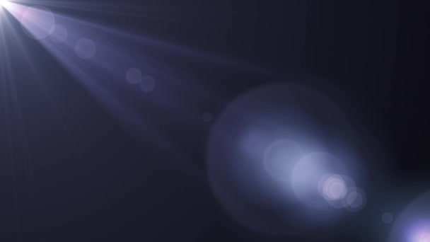 Kant flikkerende sterren zonnestralen lichten optische lens flares glanzende animatie kunst achtergrond lus nieuwe kwaliteit natuurlijke verlichting lamp stralen effect dynamische kleurrijke heldere videobeelden — Stockvideo