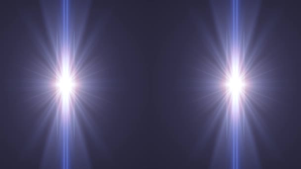 Kant flikkerende sterren zonnestralen lichten optische lens flares glanzende animatie kunst achtergrond lus nieuwe kwaliteit natuurlijke verlichting lamp stralen effect dynamische kleurrijke heldere videobeelden — Stockvideo