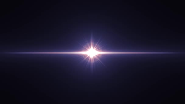 Center flickering star sun lights optical lens flares shiny animation art background loop new quality natural lighting lamp rays effect dynamic colorful bright video footage — Stock Video