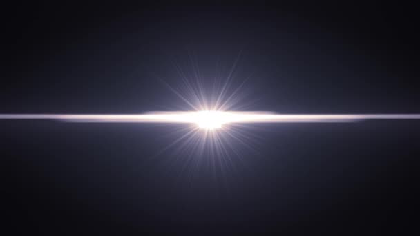 Centrum flikkerende sterren zon lichten optische lens flares glanzende animatie kunst achtergrond lus nieuwe kwaliteit natuurlijke verlichting lamp stralen effect dynamische kleurrijke heldere videobeelden — Stockvideo