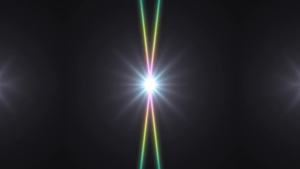 Ornamentale arcobaleno raggi di luce caleidoscopio etnico tribale modello psichedelico animazione loop senza soluzione di continuità Nuova qualità retrò vintage vacanza nativo colorato movimento universale dinamico gioioso video musicale — Video Stock