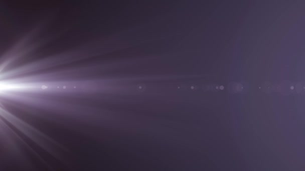 Straně blikající hvězda slunce paprsky světla optické čočky světlice lesklé animace umění pozadí smyčky nové kvalitní přirozené osvětlení lampa paprsky efekt dynamické barevné světlé videozáznam — Stock video