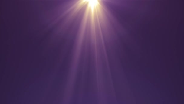 Sida flimmer stjärna solen strålar ljus optisk lins nödraketer glänsande animation konst bakgrund loop nya kvalitet naturlig belysning lampa strålar effekt dynamiska färgglada ljusa videofilmer — Stockvideo