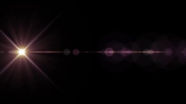 Yatay hareketli ışık optik lens arka plan parlak bokeh animasyon sanat fişekleri - yeni kalite doğal aydınlatma lambası etkisi dinamik renkli parlak video görüntüleri ışınları