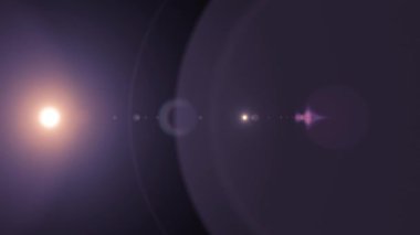 Yatay hareketli ışık optik lens arka plan parlak bokeh animasyon sanat fişekleri - yeni kalite doğal aydınlatma lambası etkisi dinamik renkli parlak video görüntüleri ışınları