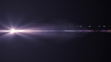 Yatay hareketli ışık optik lens arka plan parlak bokeh animasyon sanat fişekleri - yeni kalite doğal aydınlatma lambası etkisi dinamik renkli parlak video görüntüleri ışınları