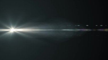 Yatay hareketli ışık optik lens arka plan parlak bokeh animasyon sanat fişekleri - yeni kalite doğal aydınlatma lambası etkisi dinamik renkli parlak video görüntüleri ışınları