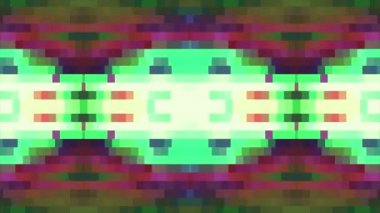 Evrensel hareket dinamik animasyonlu renkli glamour retro vintage dans müzik video görüntüleri soyut parlak yeşil pembe yumuşak renkli hareketli yatay piksel blok arka plan animasyon yeni kaliteli tatil