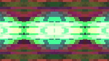 Evrensel hareket dinamik animasyonlu renkli glamour retro vintage dans müzik video görüntüleri soyut parlak yeşil pembe yumuşak renkli hareketli yatay piksel blok arka plan animasyon yeni kaliteli tatil