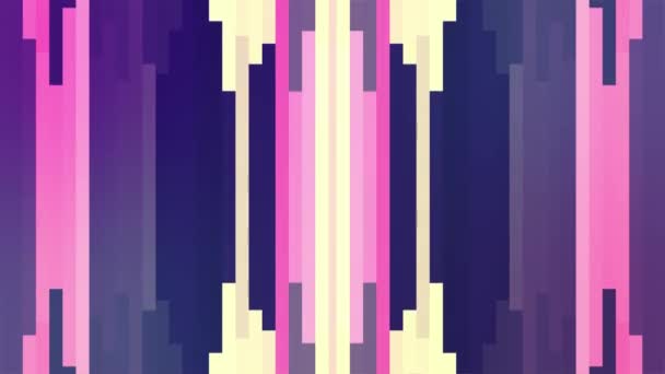 Abstrait doux violet couleur mouvement vertical pixel bloc arrière-plan animation Nouvelle qualité vacances universel mouvement dynamique animé coloré joyeux glamour rétro vintage danse musique vidéo — Video