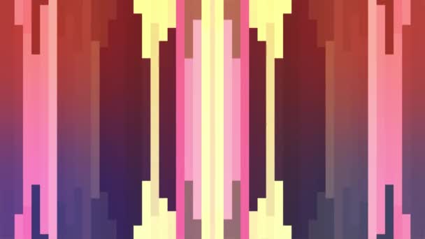 abstrait doux rouge bleu couleur mouvement vertical pixel bloc fond animation Nouvelle qualité vacances universel mouvement dynamique animé coloré joyeux glamour rétro vintage danse musique vidéo 