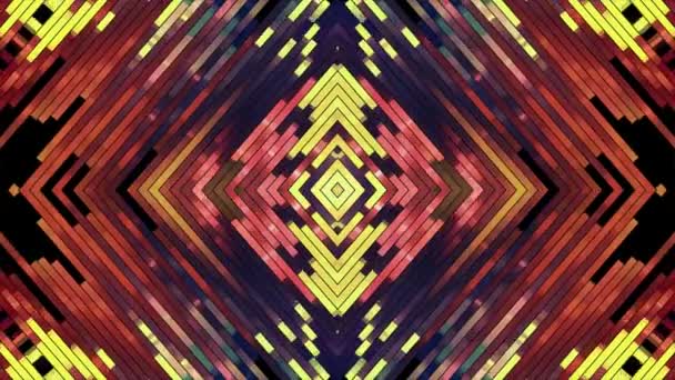 Abstrato macio cor brilhante em movimento diagonal diamante pixel bloco fundo animação Nova qualidade feriado universal movimento dinâmico animado colorido alegre glamour retro vintage dança música vídeo metragem — Vídeo de Stock