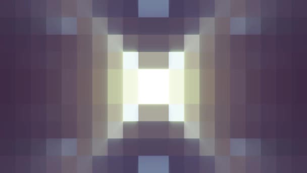 Abstracte glanzende pixel blokkeren bewegende achtergrond nieuwe kwaliteit universele beweging dynamische geanimeerde retro vintage kleurrijke vrolijke dans muziek video beelden — Stockvideo