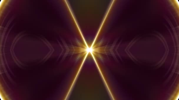 Süs ışık ışınları kaleydoskop etnik kabile psychedelic desen animasyon sorunsuz döngü yeni kalite retro vintage tatil doğal renkli evrensel hareket dinamik neşeli müzik video — Stok video