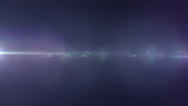 Straně blikající hvězda slunce paprsky světla optické čočky světlice lesklé animace umění pozadí smyčky nové kvalitní přirozené osvětlení lampa paprsky efekt dynamické barevné světlé videozáznam — Stock video