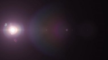 Yatay hareketli ışık optik lens arka plan parlak bokeh animasyon sanat fişekleri - yeni kalite doğal aydınlatma lambası etkisi dinamik renkli parlak video görüntüleri ışınları