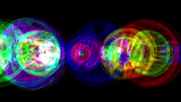 Roterende abstracte schilderkunst regenboog naadloze loops backgrond animatie nieuwe kwaliteit artistieke vrolijke kleurrijke dynamische universele cool mooie videobeelden verplaatsen — Stockvideo