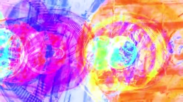 Κινείται εκ περιτροπής αφηρημένη ζωγραφική ουράνιο τόξο αδιάλειπτη βρόχο backgrond κινούμενα σχέδια νέα καλλιτεχνική χαρούμενη πολύχρωμο δυναμική καθολική δροσερό ωραίο βίντεο πλάνα της ποιότητας — Αρχείο Βίντεο