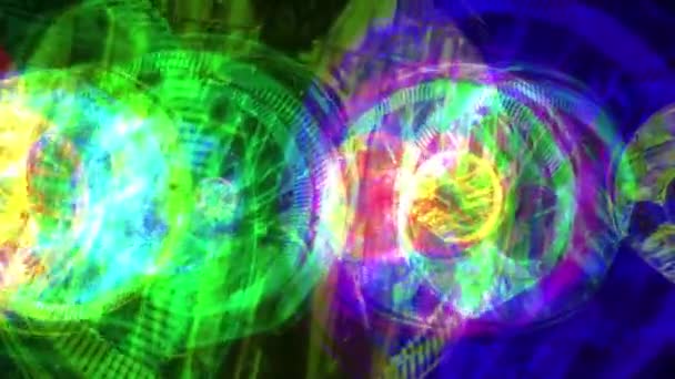 Bewegende rotierende abstrakte Malerei Regenbogen nahtlose Schleife Backgrond Animation neue Qualität künstlerisch freudig bunt dynamisch universell cool schön Videomaterial — Stockvideo