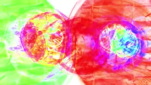 Roterende abstracte schilderkunst regenboog naadloze loops backgrond animatie nieuwe kwaliteit artistieke vrolijke kleurrijke dynamische universele cool mooie videobeelden verplaatsen — Stockvideo