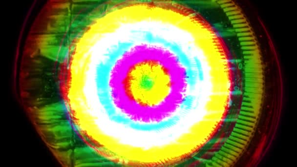 Flytta roterande abstrakt målning rainbow sömlös loop backgrond animation nya kvalitet konstnärliga joyful färgglada dynamiska universal cool nice videofilmer — Stockvideo