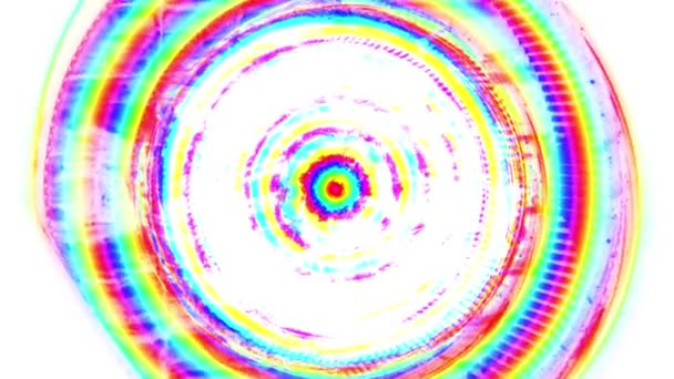 Moving rotating abstract painting rainbow seamless loop backgrond animation new quality artistic joyful colorful dynamic universal cool nice video footage — Stock Video