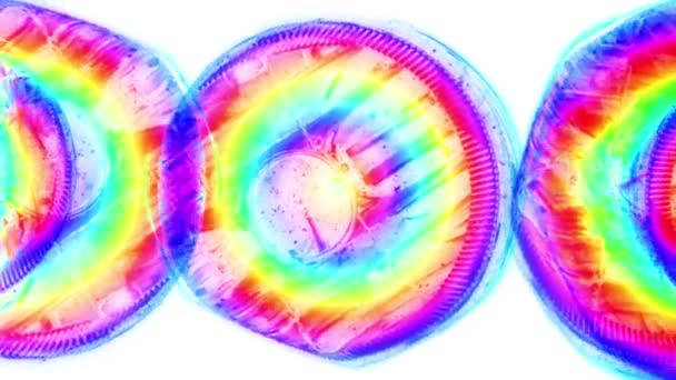 Movimento rotante pittura astratta arcobaleno senza soluzione di continuità loop backgrond animazione nuova qualità artistica gioioso colorato dinamico universale cool bel video — Video Stock