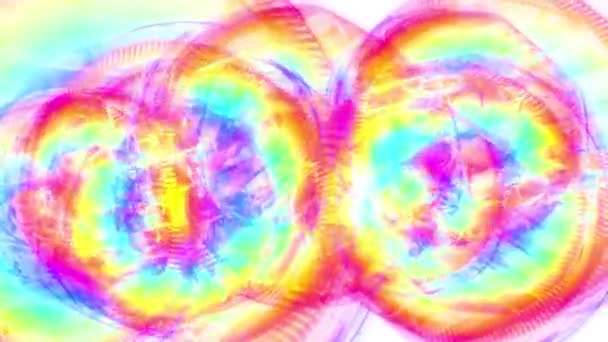 Roterende abstracte schilderkunst regenboog naadloze loops backgrond animatie nieuwe kwaliteit artistieke vrolijke kleurrijke dynamische universele cool mooie videobeelden verplaatsen — Stockvideo