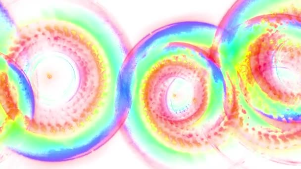 Roterende abstracte schilderkunst regenboog naadloze loops backgrond animatie nieuwe kwaliteit artistieke vrolijke kleurrijke dynamische universele cool mooie videobeelden verplaatsen — Stockvideo