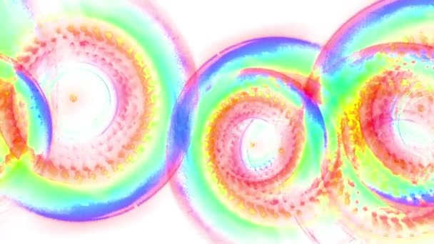 Moving rotating abstract painting rainbow seamless loop backgrond animation new quality artistic joyful colorful dynamic universal cool nice video footage — Stock Video