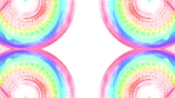 Movimento rotante pittura astratta arcobaleno senza soluzione di continuità loop backgrond animazione nuova qualità artistica gioioso colorato dinamico universale cool bel video — Video Stock