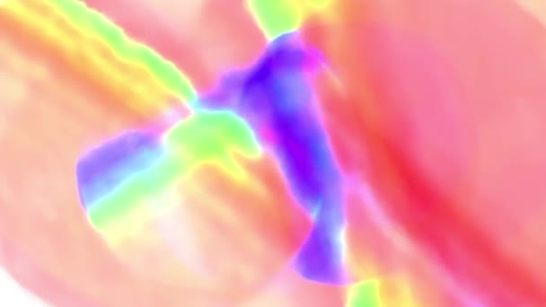 Turbulente abstract aquarel naadloze loops backgrond animatie nieuwe kwaliteit artistieke vrolijke kleurrijke dynamische universele cool mooie videobeelden verplaatsen — Stockvideo