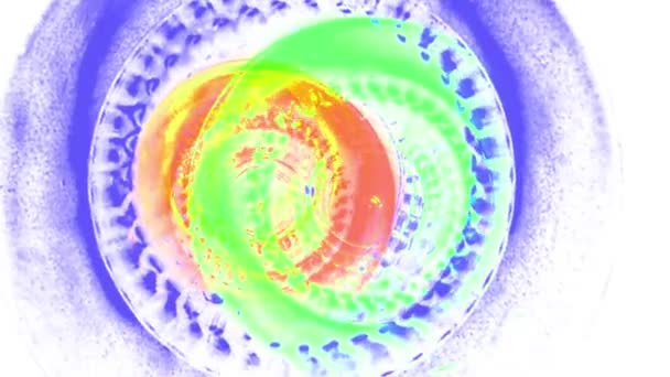 Roterende abstracte schilderkunst regenboog naadloze loops backgrond animatie nieuwe kwaliteit artistieke vrolijke kleurrijke dynamische universele cool mooie videobeelden verplaatsen — Stockvideo