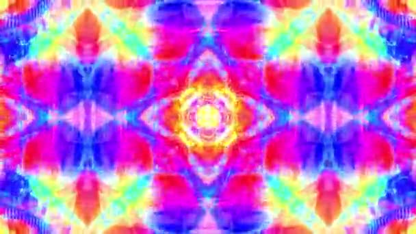 Ornamentale Kaleidoskop weiche abstrakte Animation nahtlose Schleife Hintergrund neue Qualität Retro Vintage Urlaub Form bunt universelle Bewegung dynamisch animiert freudige Musik cool Videomaterial — Stockvideo