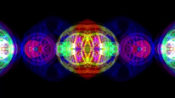 Ornamentale Kaleidoskop weiche abstrakte Animation nahtlose Schleife Hintergrund neue Qualität Retro Vintage Urlaub Form bunt universelle Bewegung dynamisch animiert freudige Musik cool Videomaterial — Stockvideo