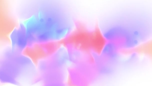 Miękkie kolorowe chmury dymu turbulencji Płynna pętla abstrakcyjna animacja tła nowej jakości kolorowy fajne sztuki holiday miły materiał wideo — Wideo stockowe