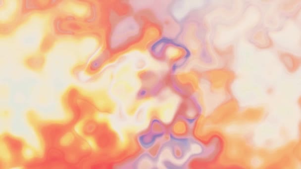 Digitale turbulente kleur verf splatter mengen op witte abstracte animatie achtergrond nieuwe unieke kwaliteit kleurrijke vrolijke mooie beweging dynamische video footage — Stockvideo