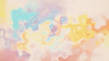 Dijital çalkantılı renk boya beyaz soyut animasyon arka plan yeni benzersiz kalite renkli neşeli güzel hareket dinamik video görüntüleri üzerinde karıştırma sıçramak