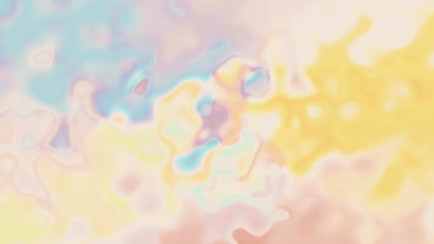 Digital turbulent color paint splatter mixing on white abstract animation background new unique quality colorful joyful beautiful motion dynamic video footage — Stock Video