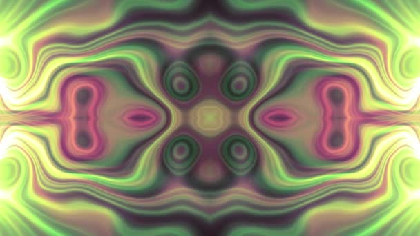 Yumuşak çalkantılı süs ışık ışınları kaleydoskop etnik kabile psychedelic desen animasyon yeni kalite retro vintage tatil yerli evrensel hareket dinamik serin güzel neşeli müzik video — Stok video
