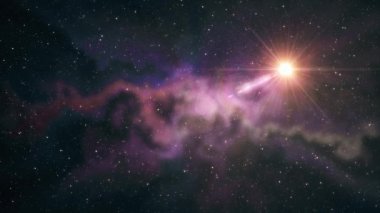 gece gökyüzü animasyon arka plan yeni kalite doğa doğal güzel renkli ışık video görüntüleri tek büyük yıldız yumuşak hareketli Bulutsusu Parlatıcı titreşen yıldız
